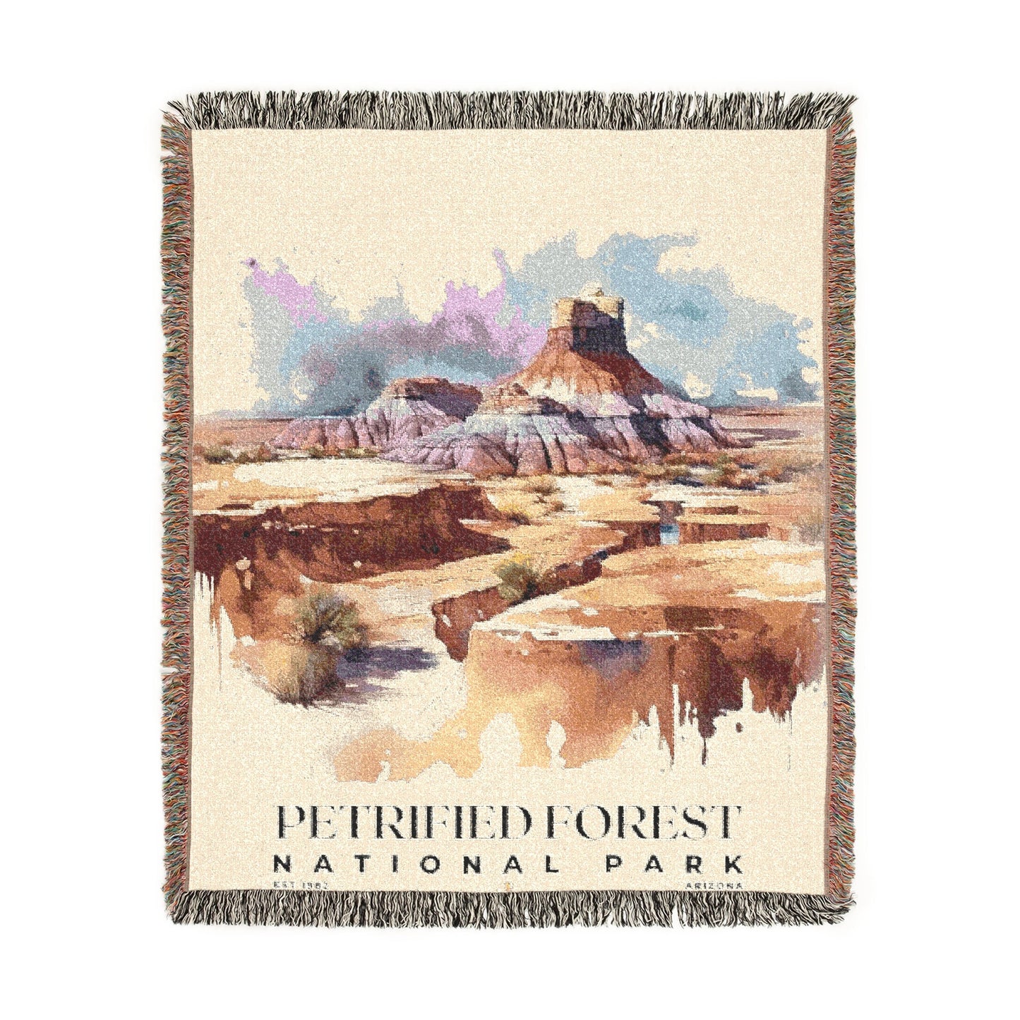 Petrified Forest National Park Woven Blanket | S04