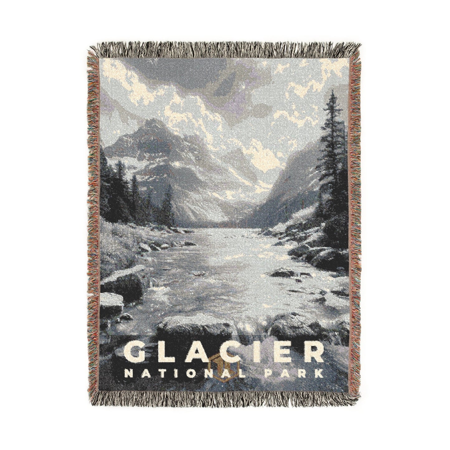 Glacier National Park Woven Blanket | S15