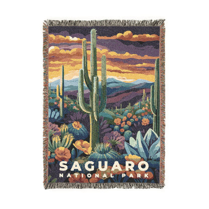 Saguaro National Park Woven Blanket | S11