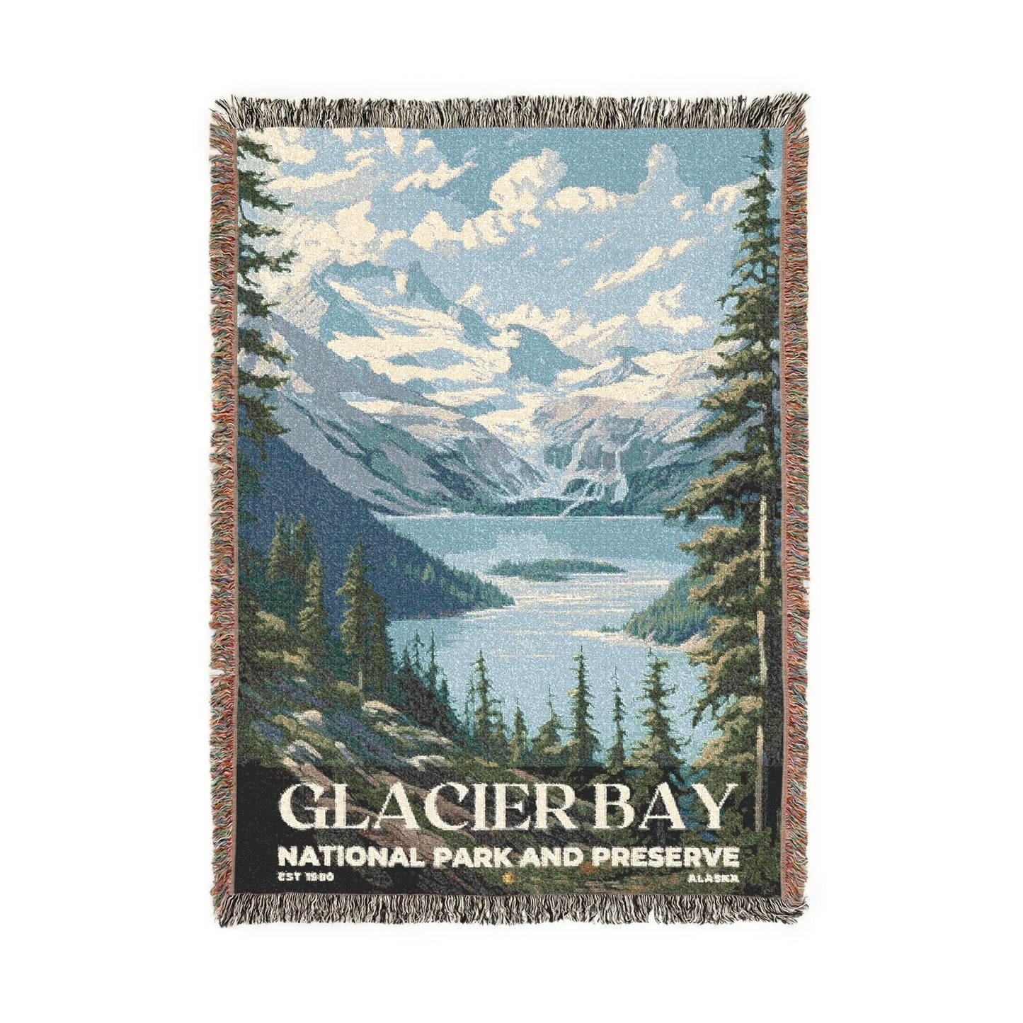 Glacier Bay National Park Woven Blanket | S02