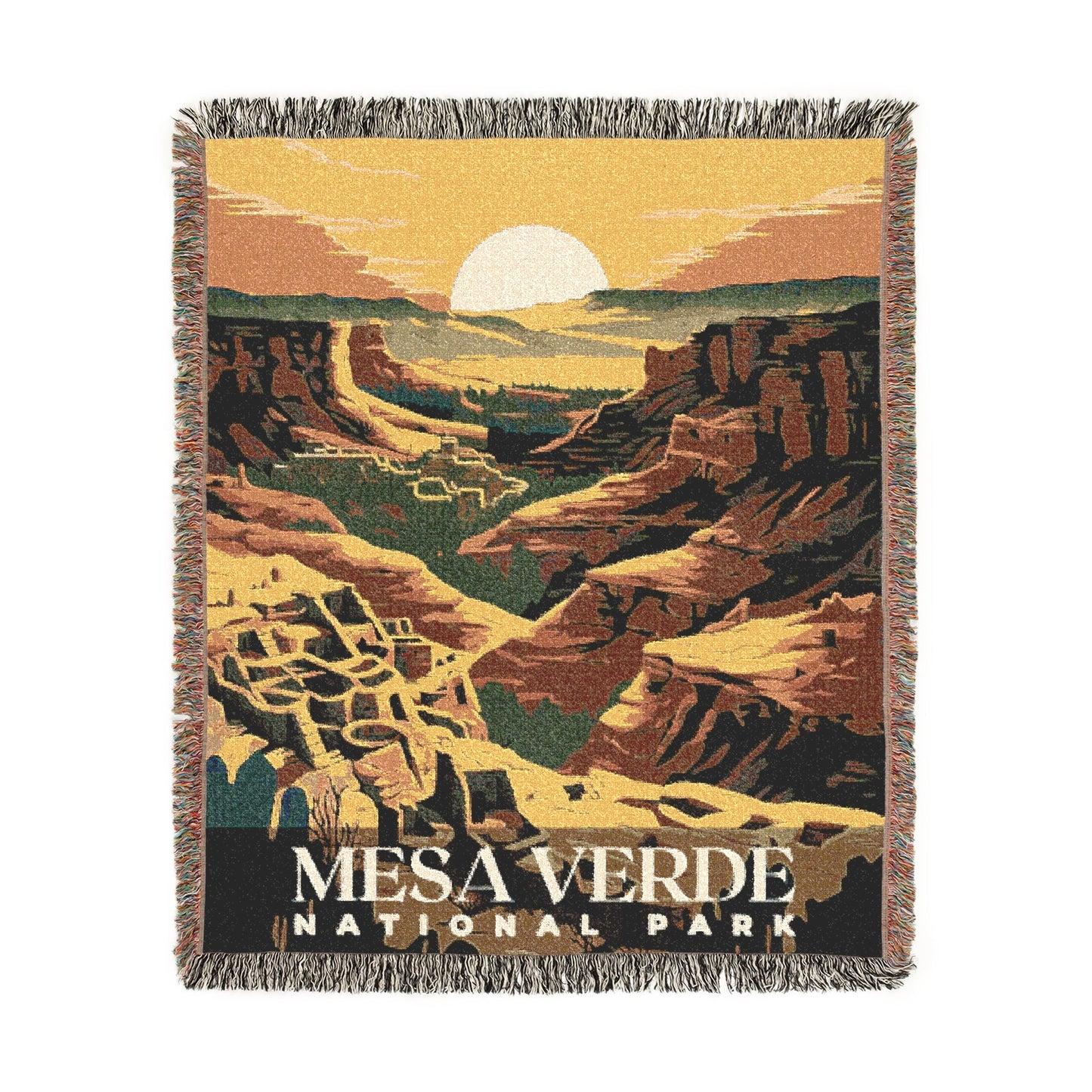 Mesa Verde National Park Woven Blanket | S01