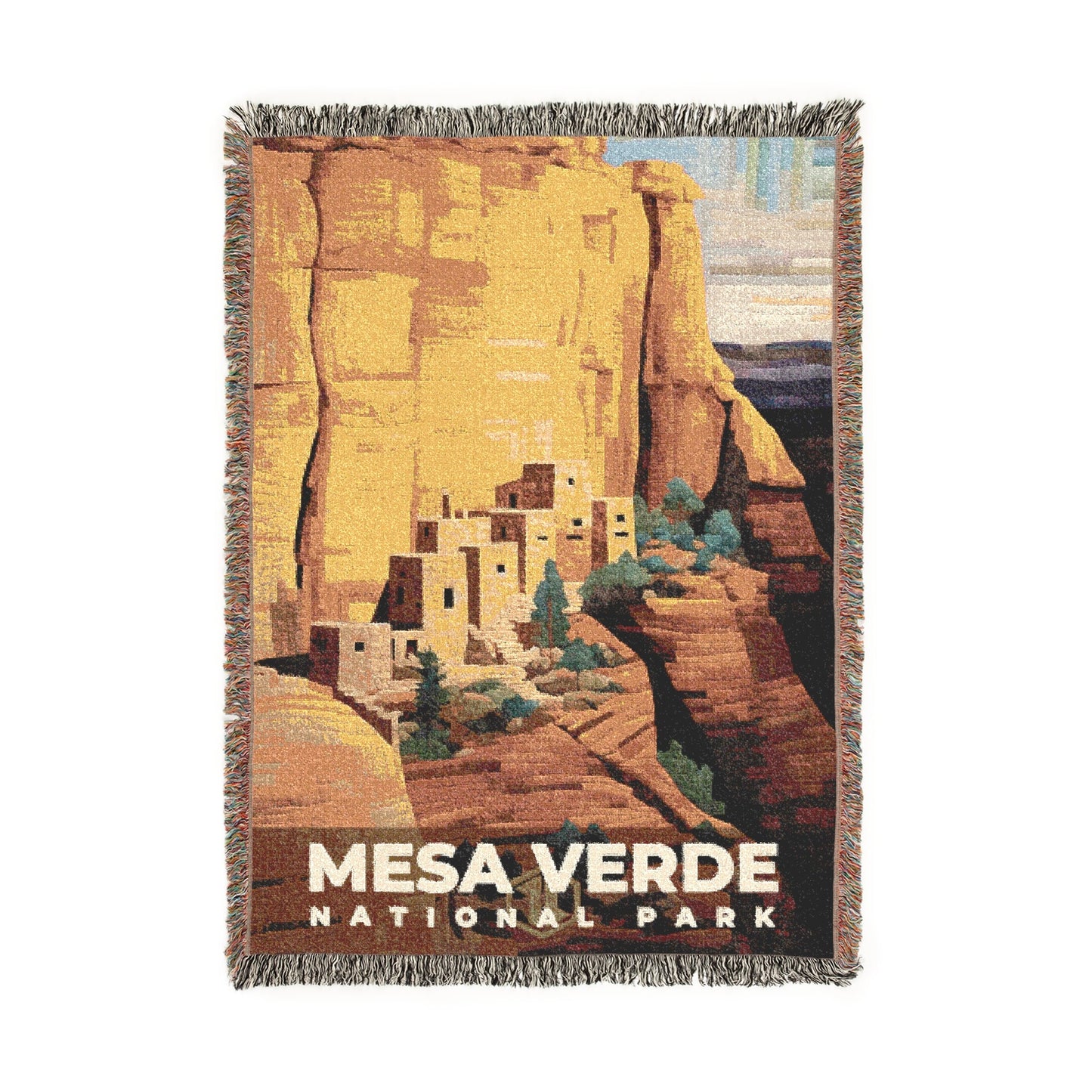 Mesa Verde National Park Woven Blanket | S09