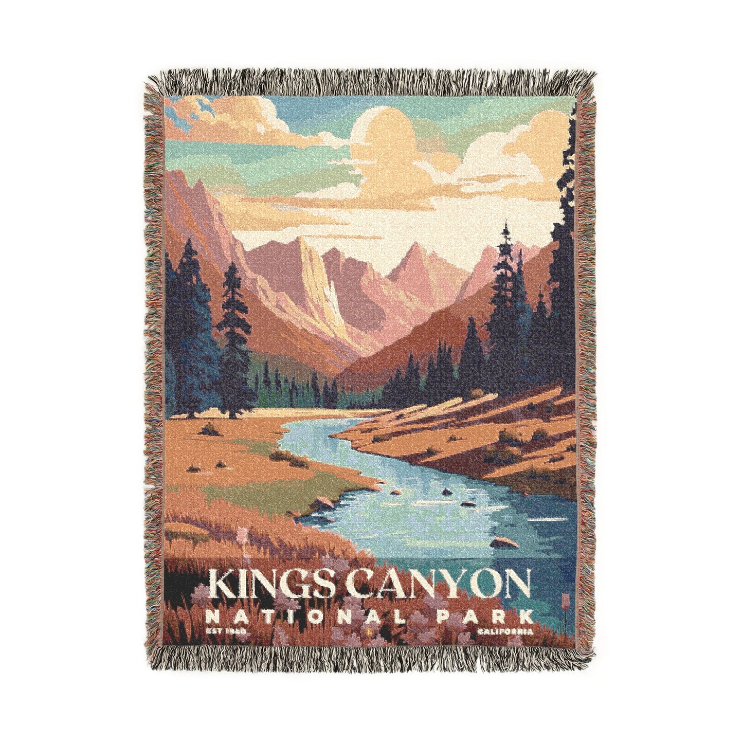 Kings Canyon National Park Woven Blanket | S05