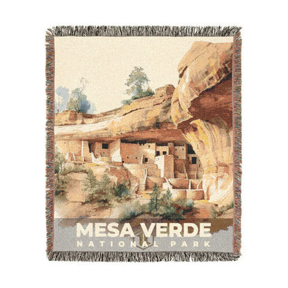 Mesa Verde National Park Woven Blanket | S08