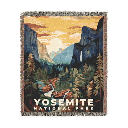Yosemite National Park Woven Blanket | S09