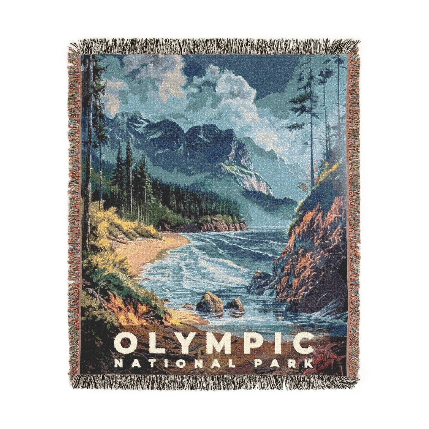 Olympic National Park Woven Blanket | S16