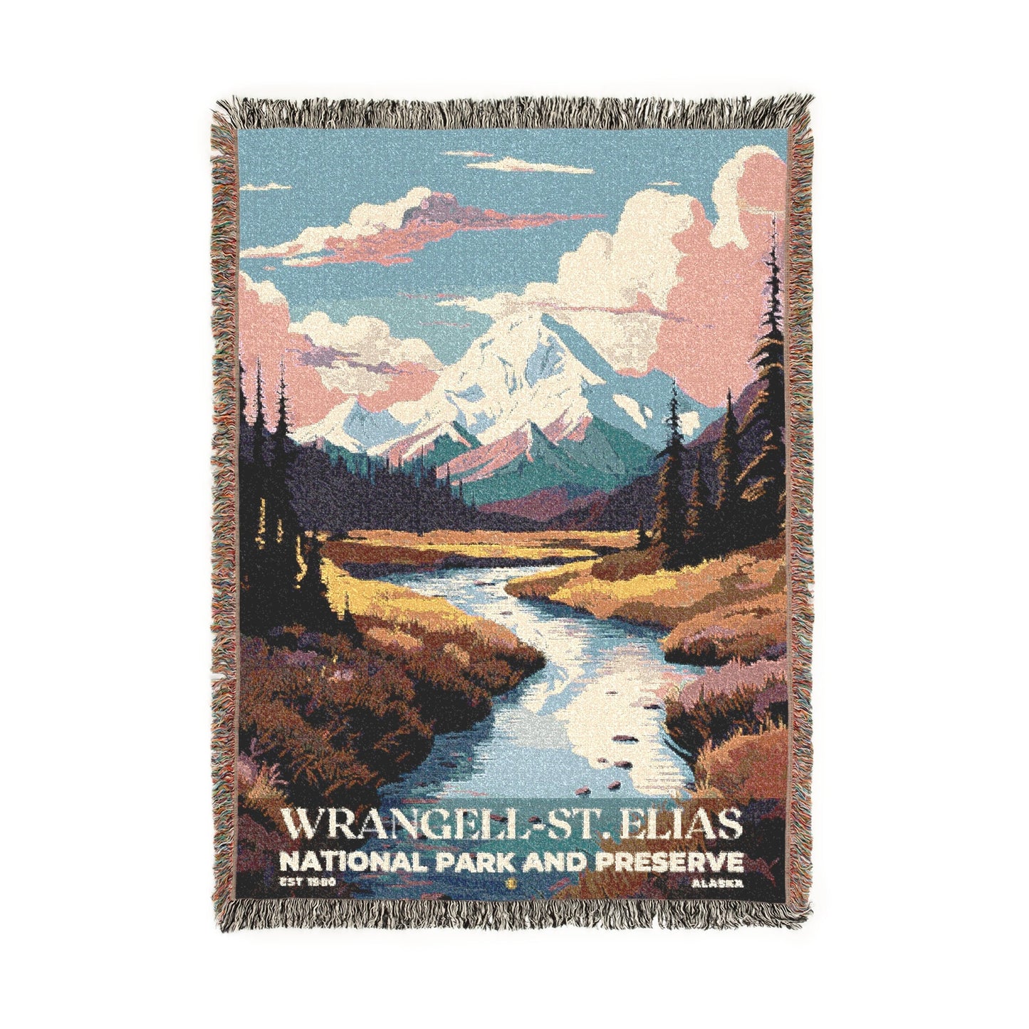 Wrangell-St. Elias National Park Woven Blanket | S05