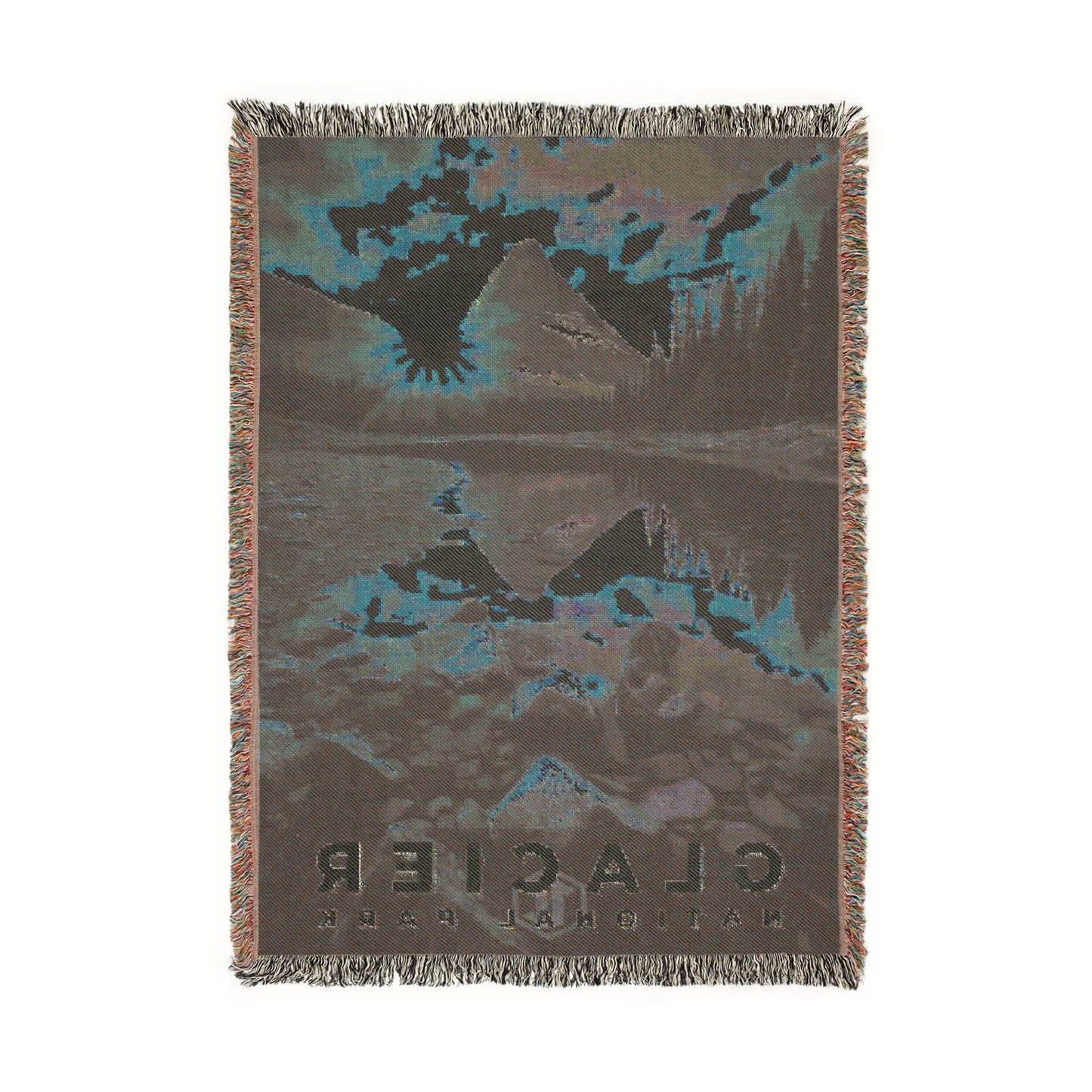 Glacier National Park Woven Blanket | S10