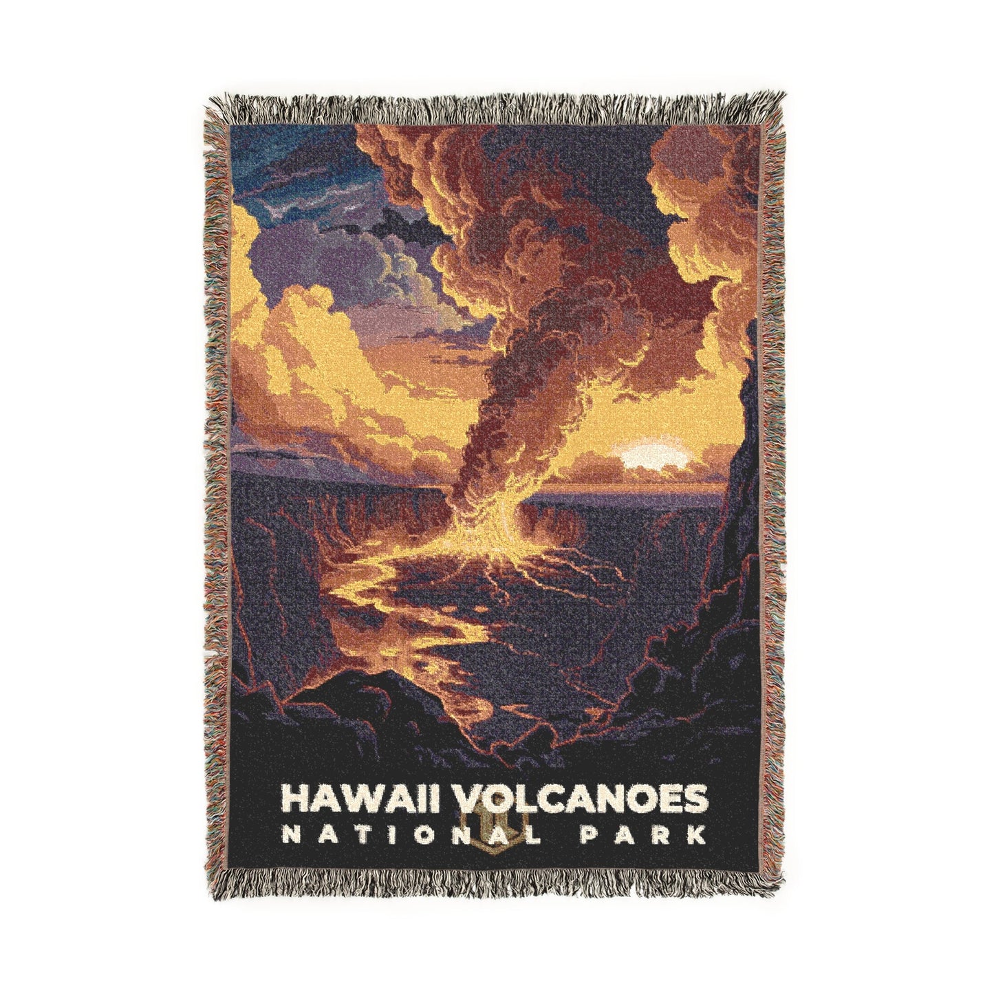 Hawaii Volcanoes National Park Woven Blanket | S11