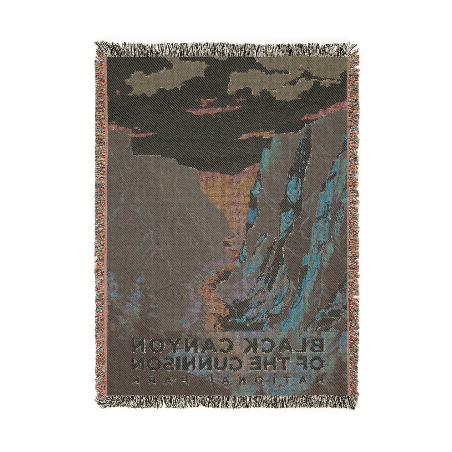 Black Canyon of the Gunnison National Park Woven Blanket | S06