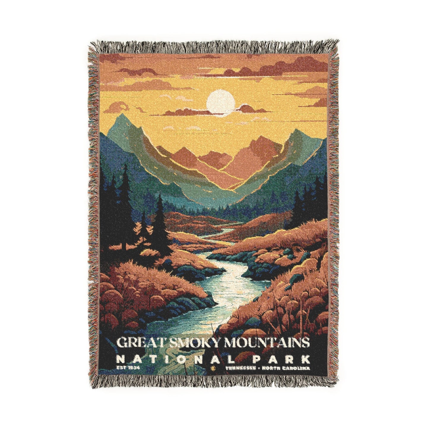Great Smoky Mountains National Park Woven Blanket | S05