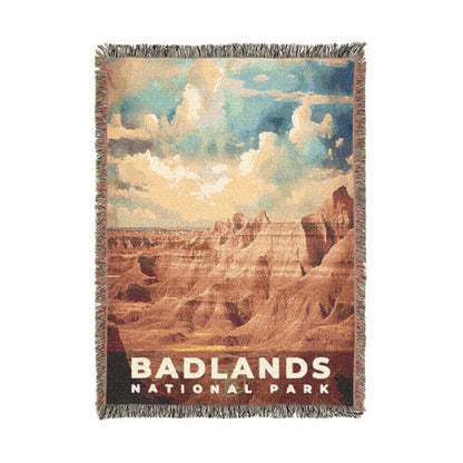 Badlands National Park Woven Blanket | S06