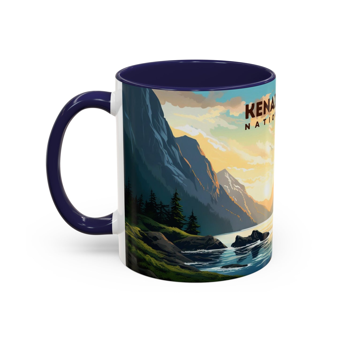 Kenai Fjords National Park Mug | Accent Coffee Mug (11, 15oz)