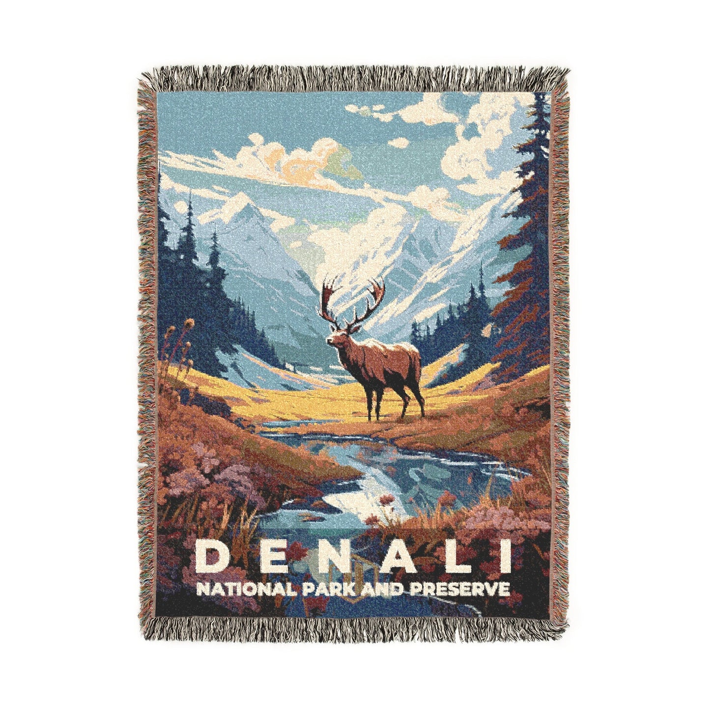 Denali National Park Woven Blanket | S07