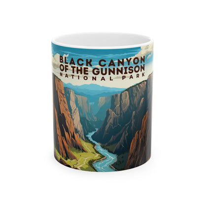 Black Canyon of the Gunnison National Park Mug | White Ceramic Mug (11oz, 15oz)