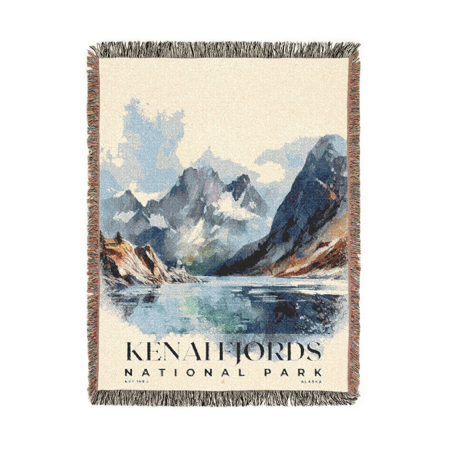 Kenai Fjords National Park Woven Blanket | S04