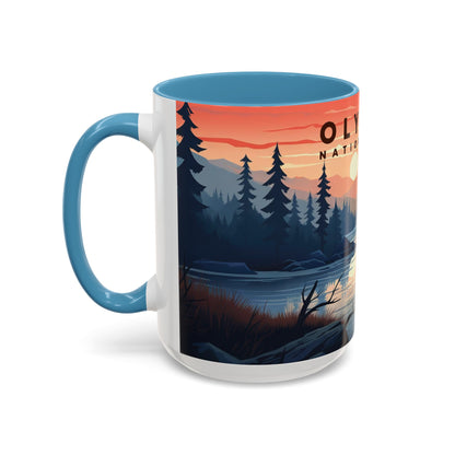 Olympic National Park Mug | Accent Coffee Mug (11, 15oz)