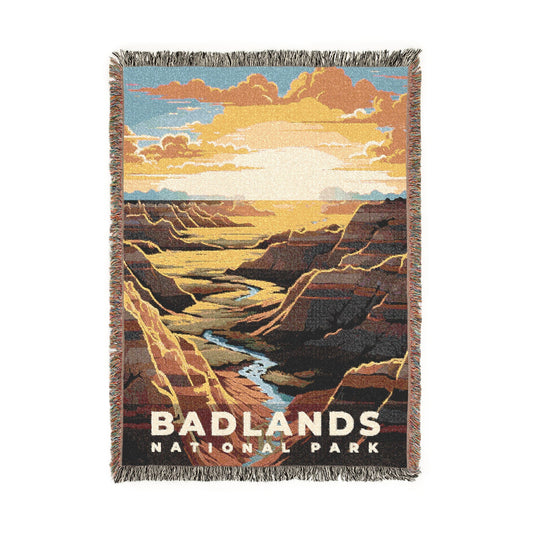 Badlands National Park Woven Blanket | S07