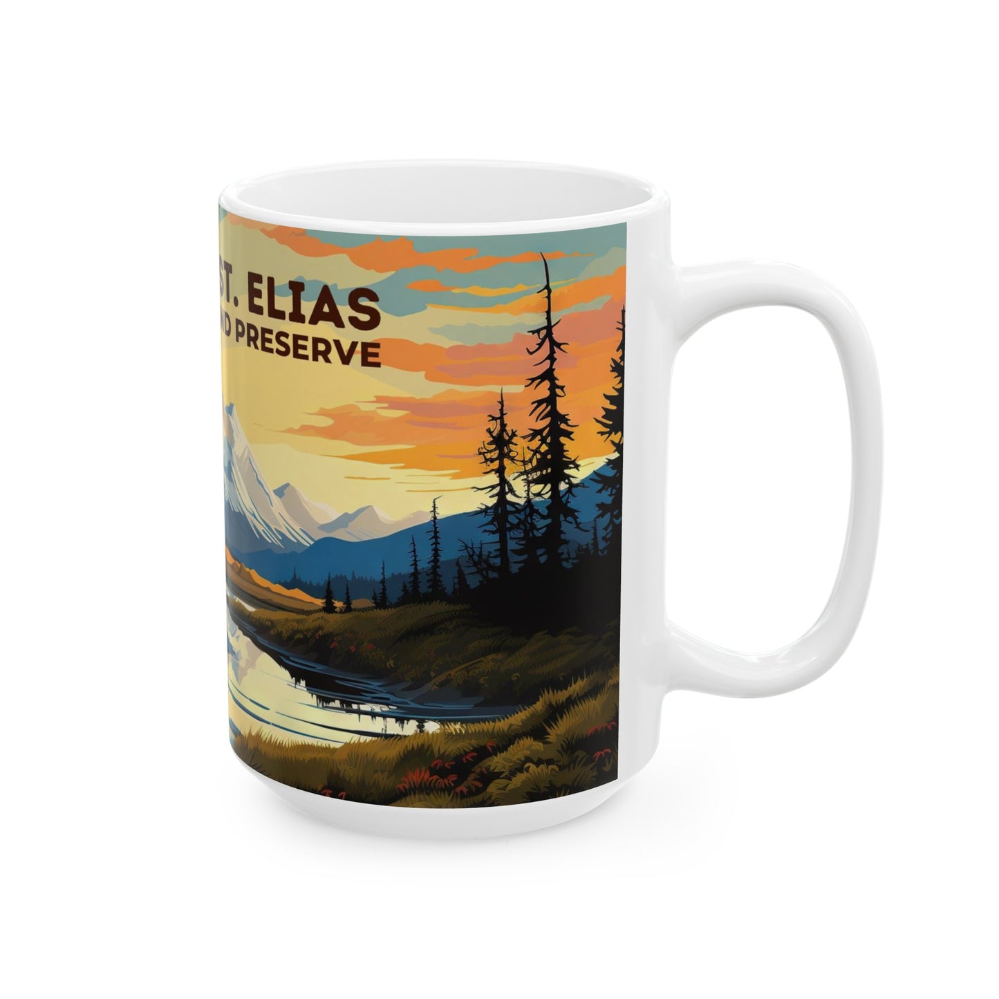 Wrangell-St. Elias National Park Mug | White Ceramic Mug (11oz, 15oz)