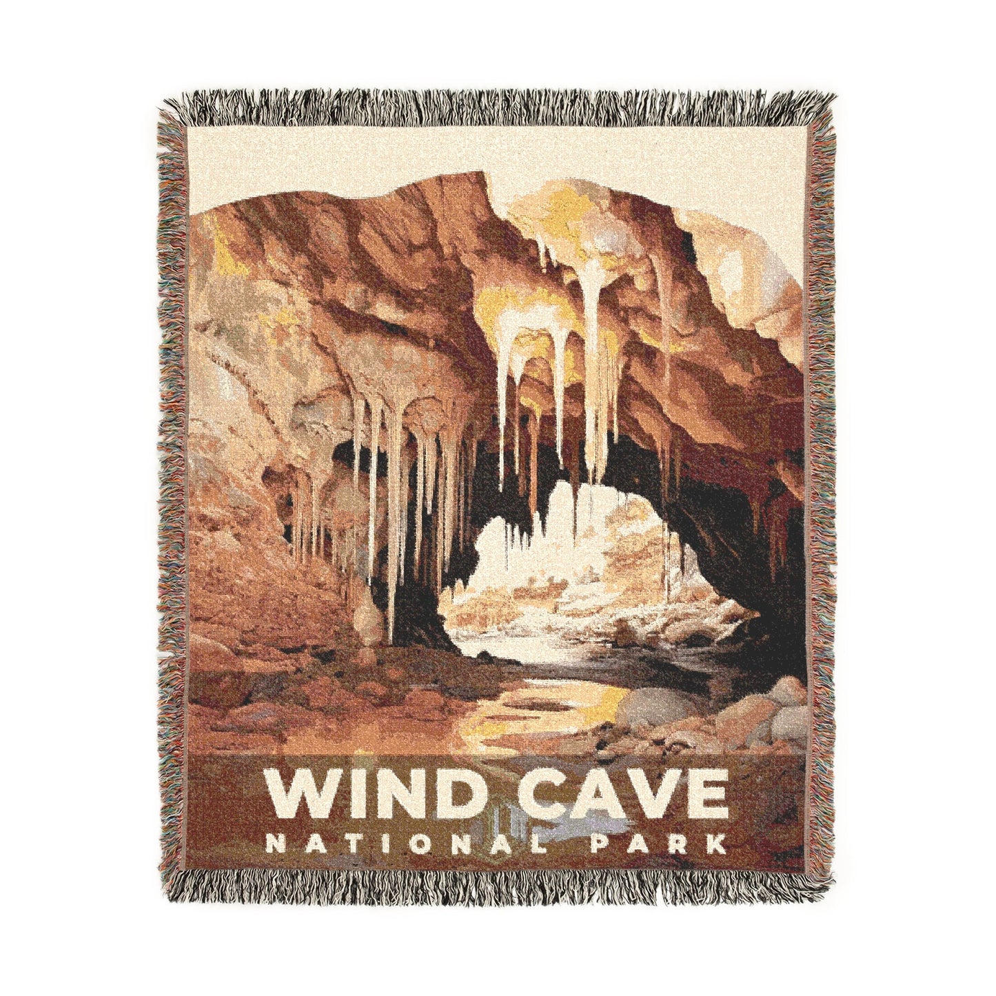 Wind Cave National Park Woven Blanket | S08