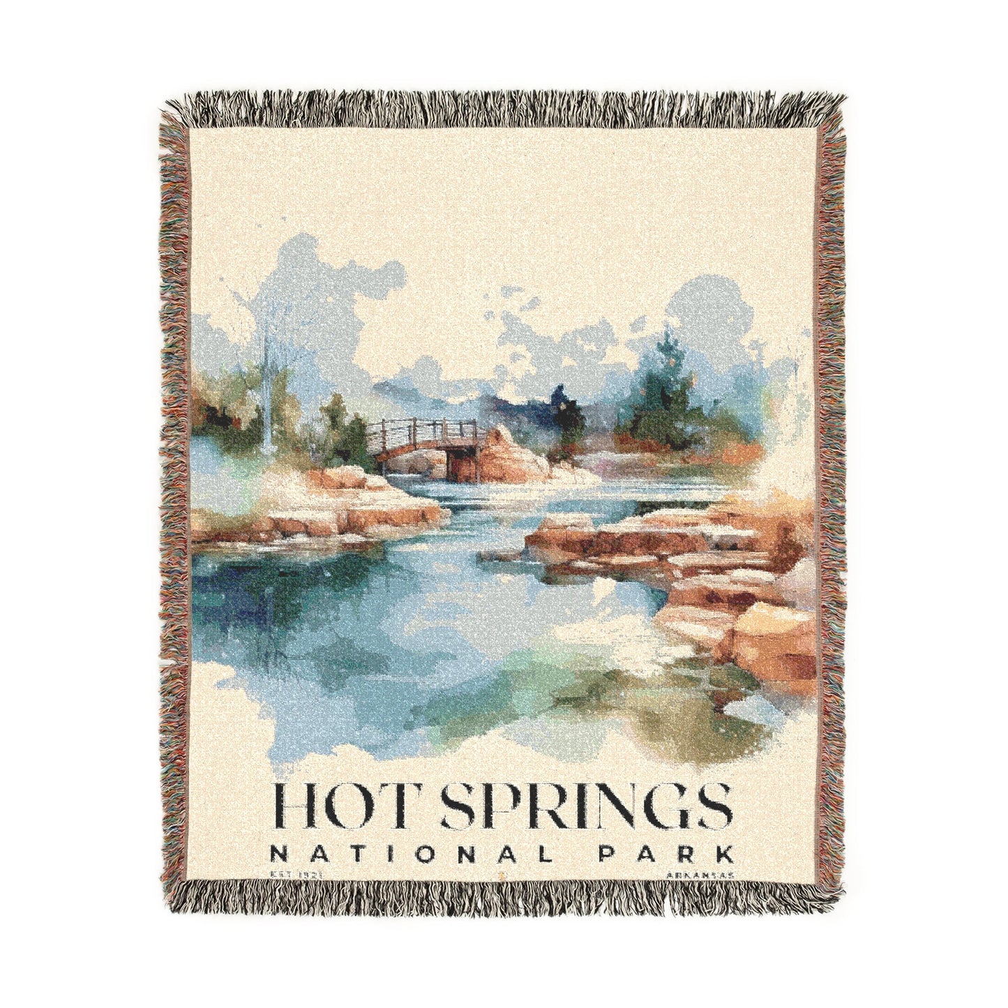 Hot Springs National Park Woven Blanket | S04