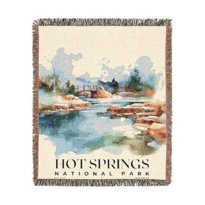 Hot Springs National Park Woven Blanket | S04