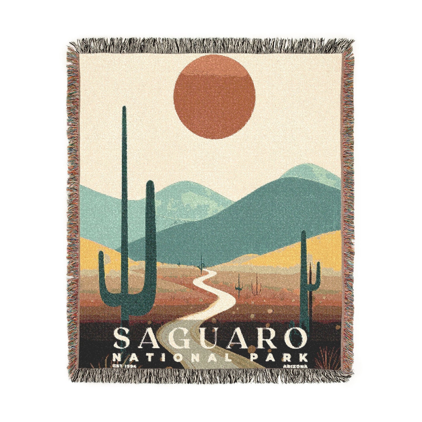 Saguaro National Park Woven Blanket | S03