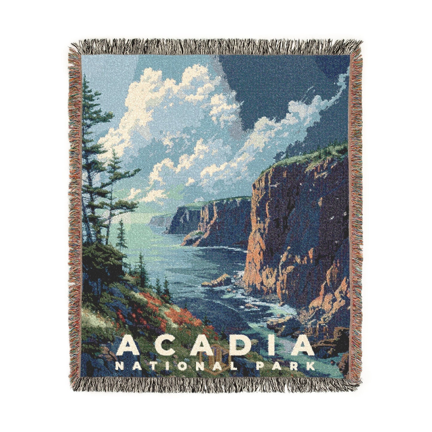 Acadia National Park Woven Blanket | S13