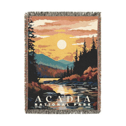 Acadia National Park Woven Blanket | S05