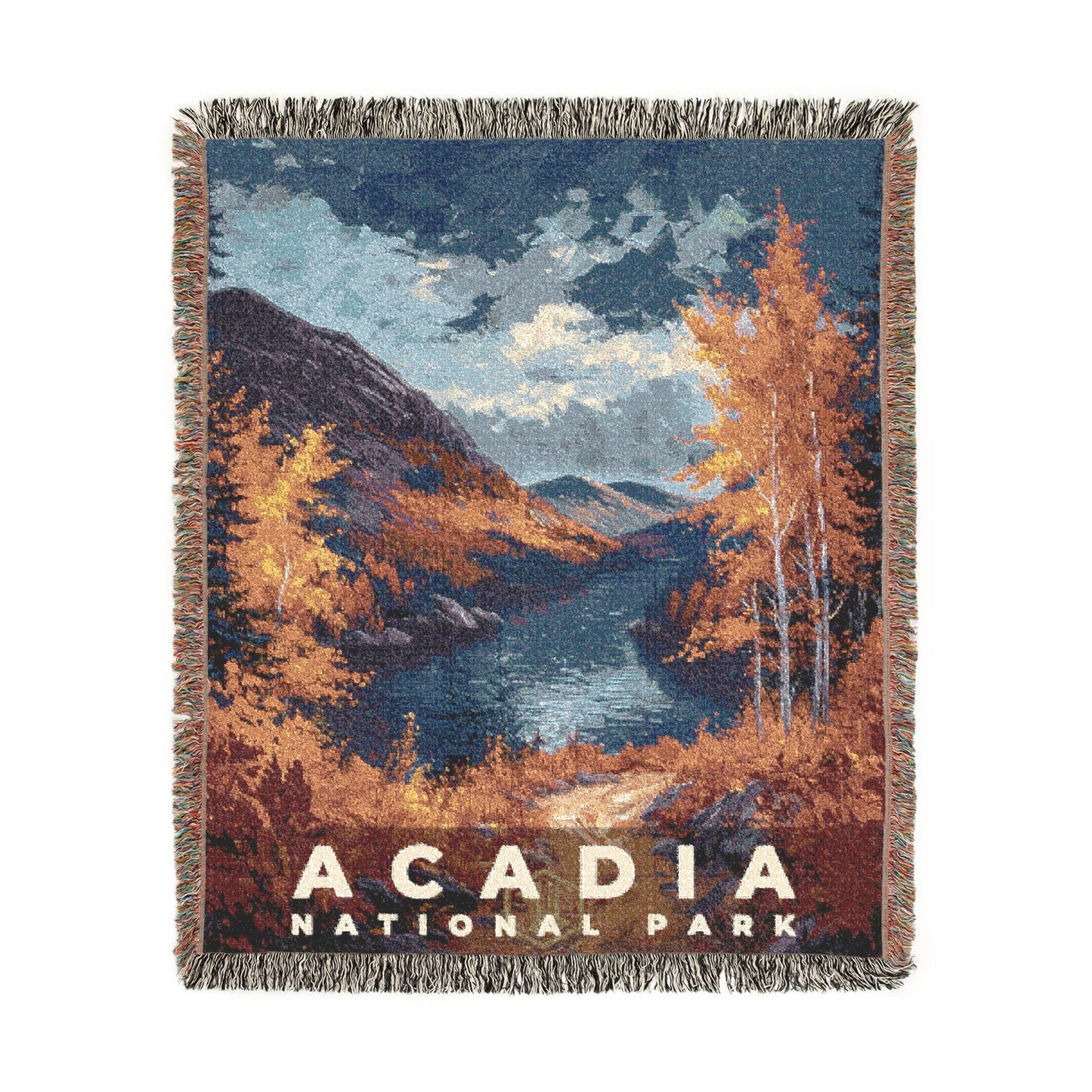 Acadia National Park Woven Blanket | S14