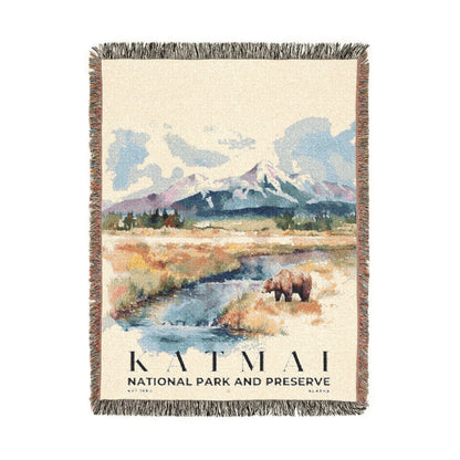 Katmai National Park Woven Blanket | S04