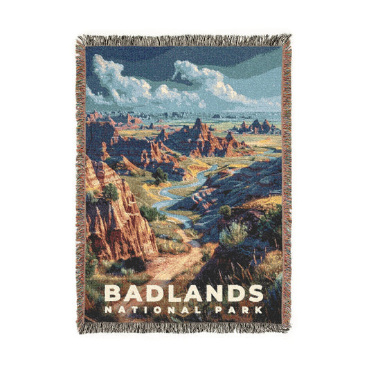 Badlands National Park Woven Blanket | S16