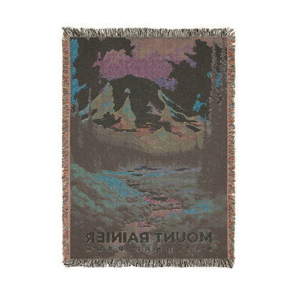 Mount Rainier National Park Woven Blanket | S06