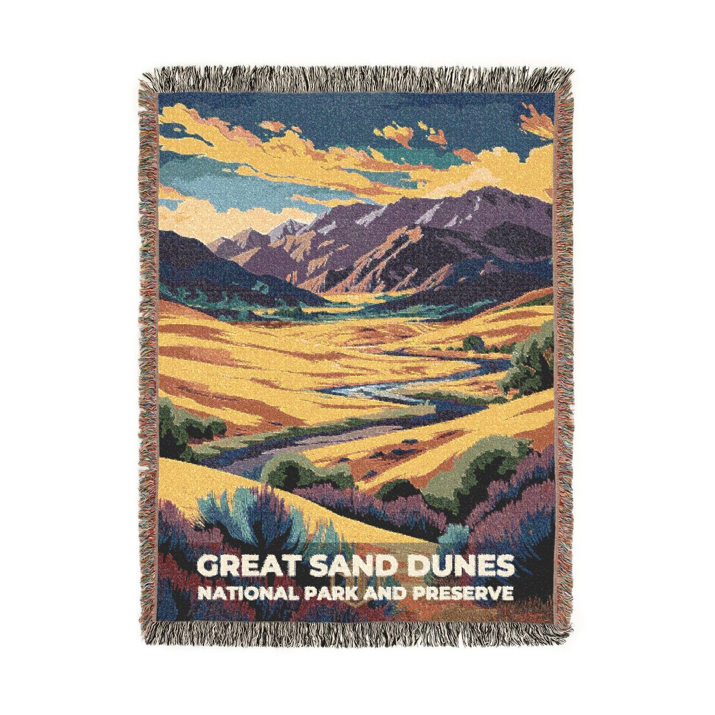 Great Sand Dunes National Park Woven Blanket | S11