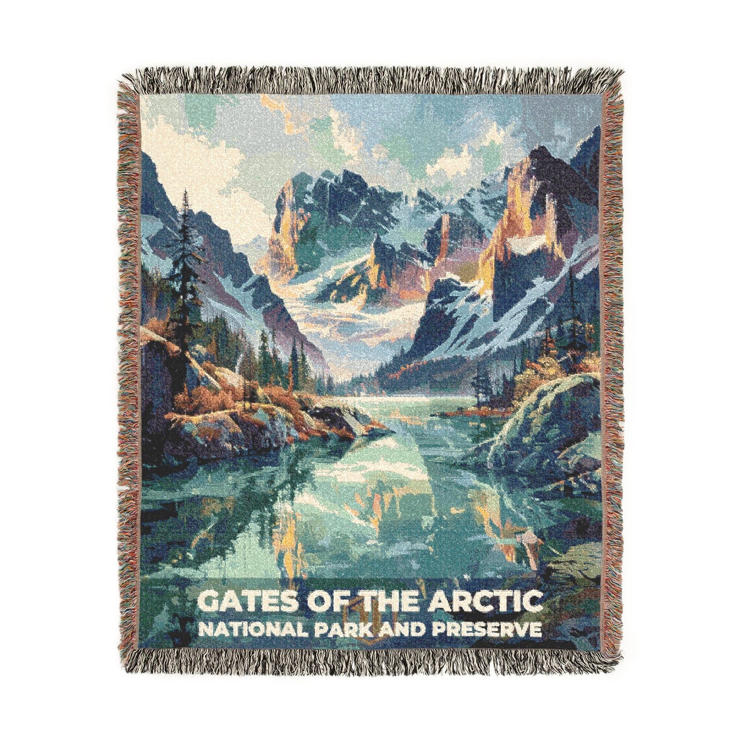 Gates of the Arctic National Park Woven Blanket | S11