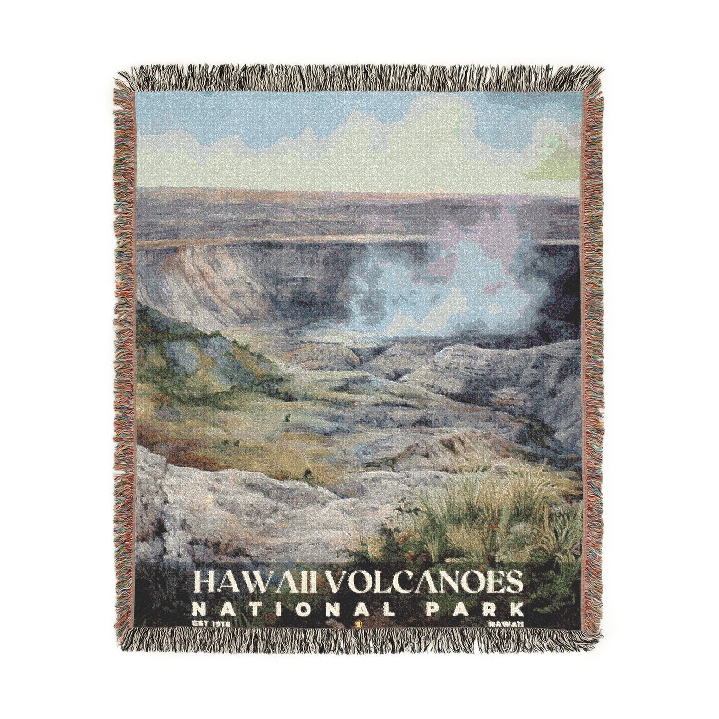 Hawaii Volcanoes National Park Woven Blanket | S02