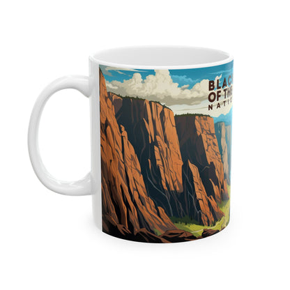 Black Canyon of the Gunnison National Park Mug | White Ceramic Mug (11oz, 15oz)