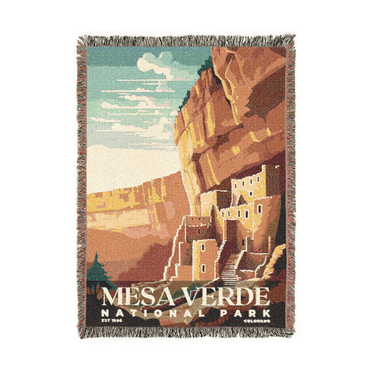 Mesa Verde National Park Woven Blanket | S05