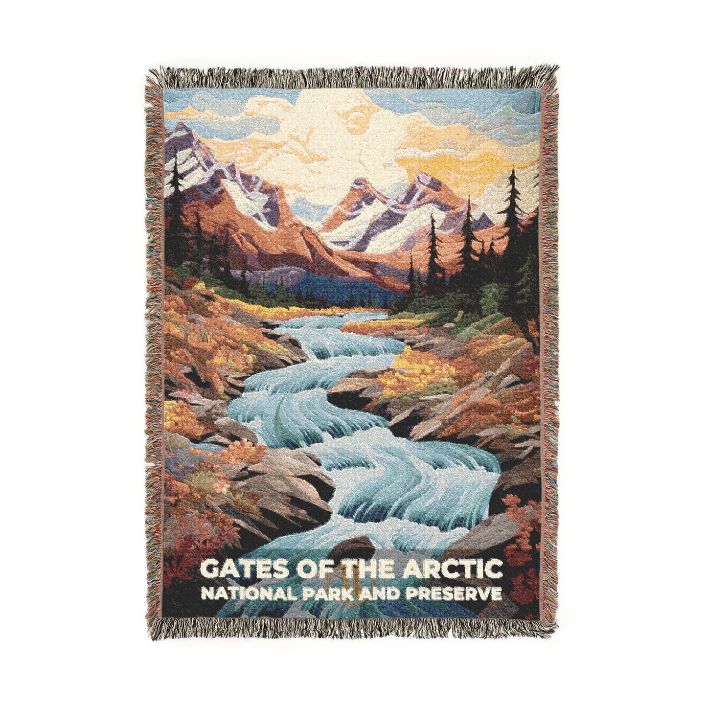 Gates of the Arctic National Park Woven Blanket | S09