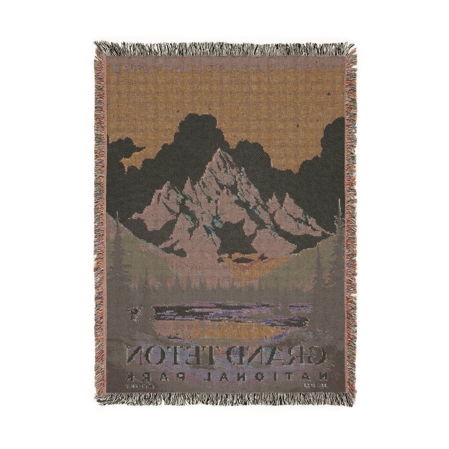 Grand Teton National Park Woven Blanket | S03