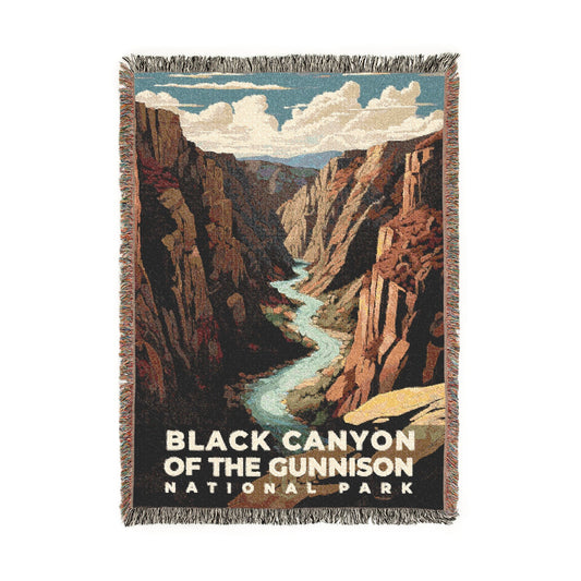 Black Canyon of the Gunnison National Park Woven Blanket | S07