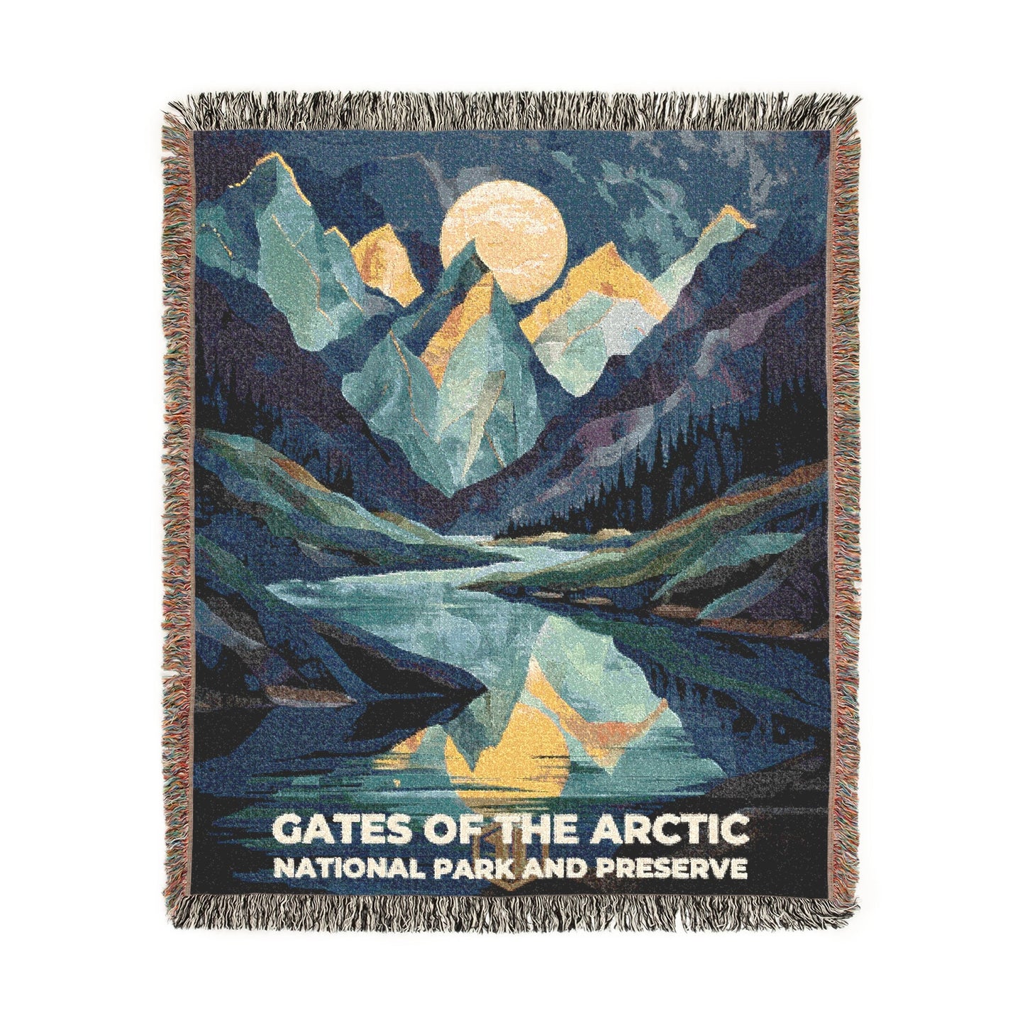 Gates of the Arctic National Park Woven Blanket | S20