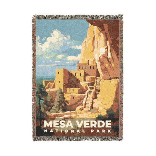 Mesa Verde National Park Woven Blanket | S06