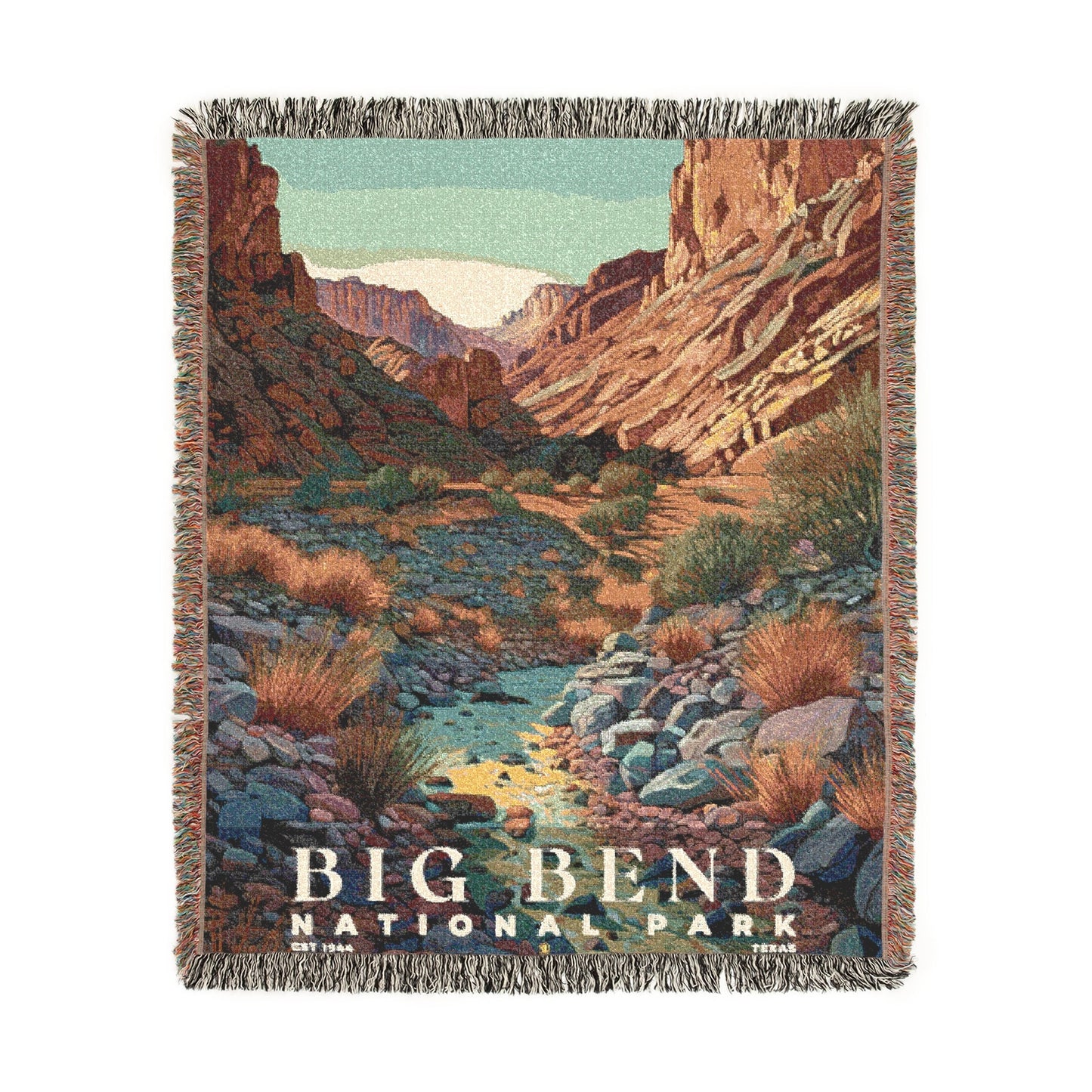 Big Bend National Park Woven Blanket | S02