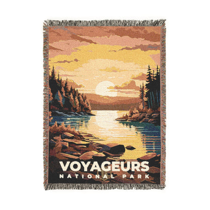 Voyageurs National Park Woven Blanket | S06