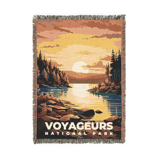 Voyageurs National Park Woven Blanket | S06