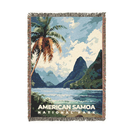 American Samoa National Park Woven Blanket | S06