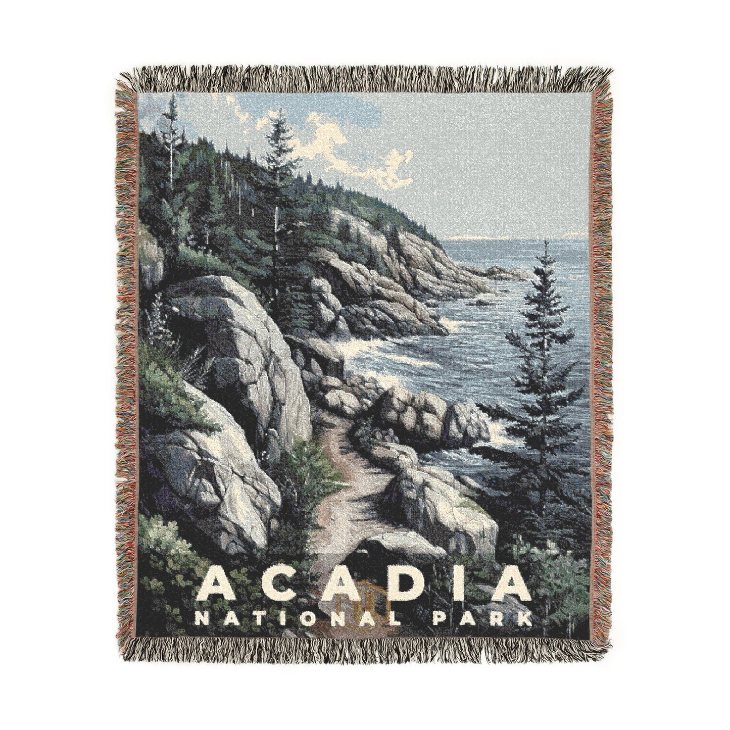 Acadia National Park Woven Blanket | S17