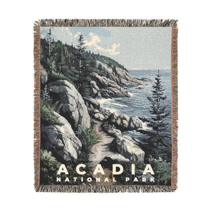 Acadia National Park Woven Blanket | S17