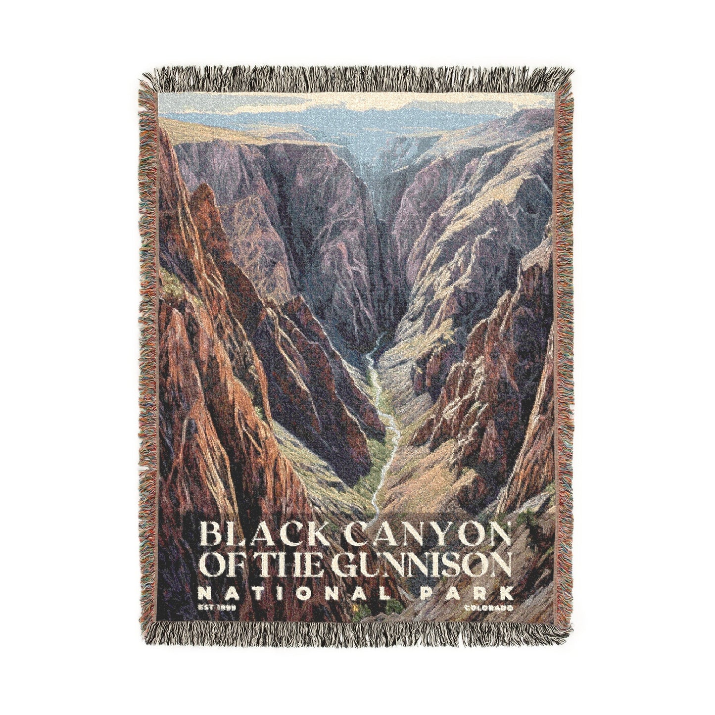 Black Canyon of the Gunnison National Park Woven Blanket | S02